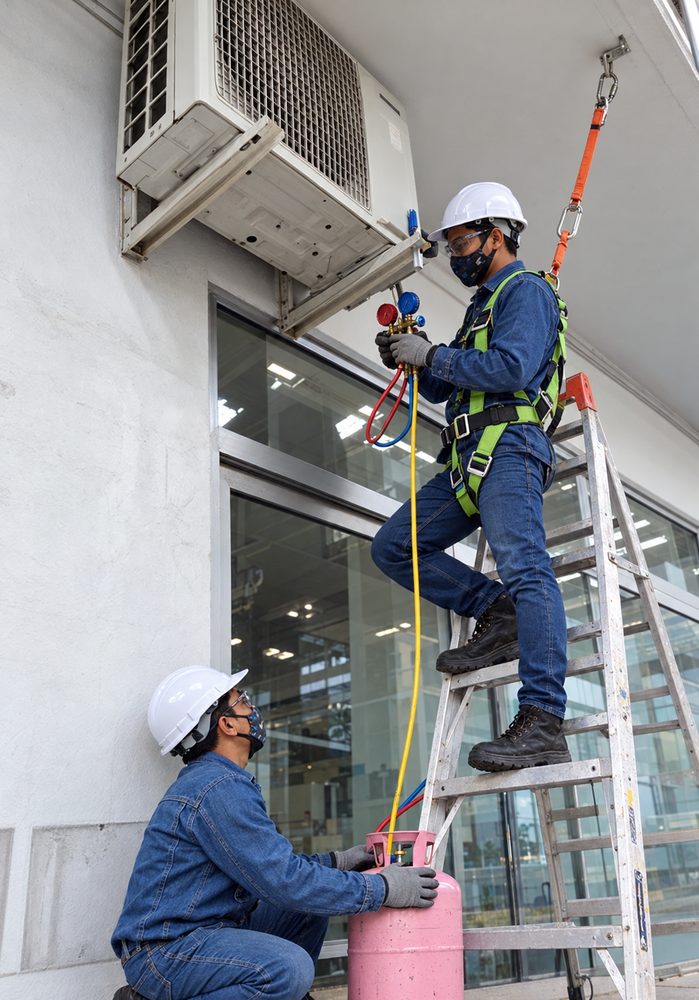 Mantenimiento de aire acondicionado en exterior